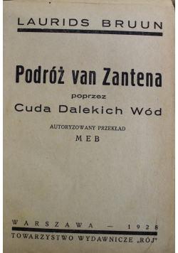 Podróż van Zantena 1928 r.