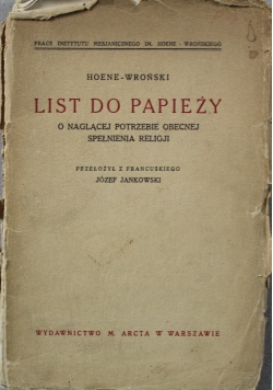 List do papieży O naglącej potrzebie obecnej spełnienia religii 1928 r