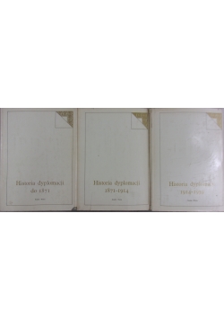 Historia Dyplomatyczna ,Tom I do III