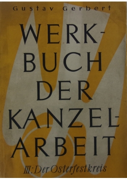 Werkbuch der Kanzel Arbeit III