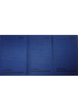 Historia antitrinitariorum, zestaw 3 książek