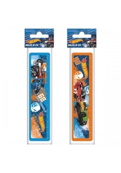 Linijka plastikowa 15cm Hot Wheels