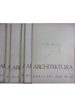 Architektura ,Nr1-12,1950r.