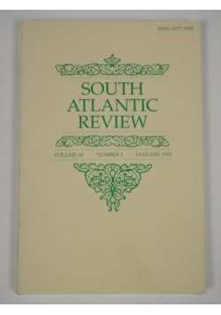 South Atlantic Review. Vol. 60. No. 1 1995