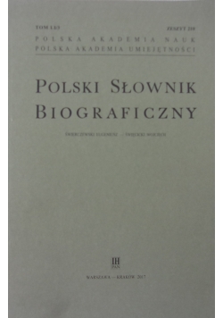 Polski Słownik Biograficzny, zeszyt 210