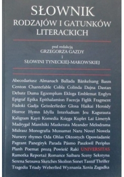 Słownik rodzajów i gatunków literackich