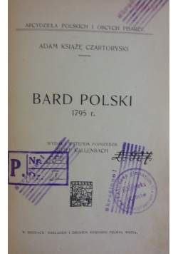 Bard Polski 1795r.
