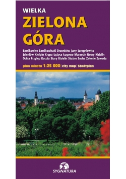 Zielona Góra plan miasta 1:25 000