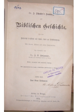 Biblilchen gefchichte 1878r