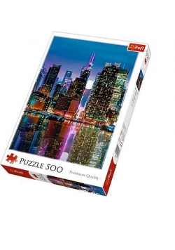Puzzle 500 Pełnia księżyca nad Manhattanem TREFL