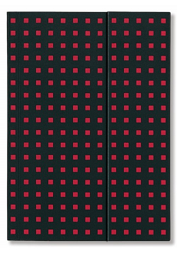 Notatnik B6 Quadro Black on Red