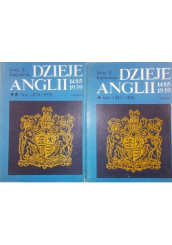 Dzieje Anglii 1485-1939, zestaw 2 książek