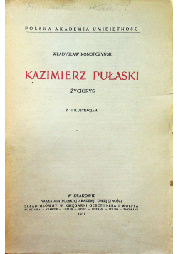 Kazimierz Pułaski życiorys 1931 r