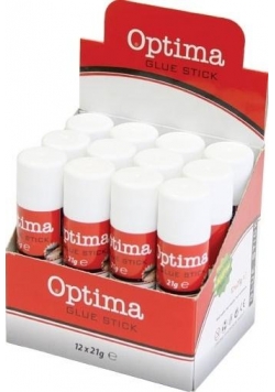 Klej w sztyfcie 21g (12szt) OPTIMA