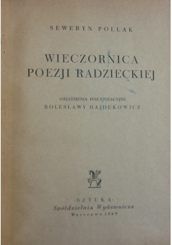 Wieczornica poezji radzieckiej. 1949 r.