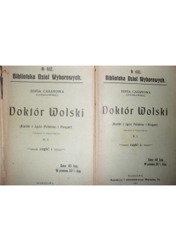 Doktor Wolski ,Tom I,II,1907r.