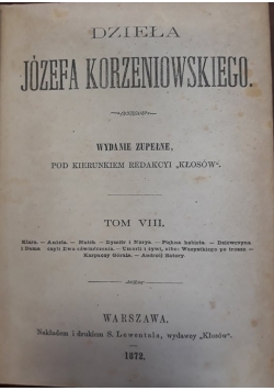 Dzieła Józefa Korzeniowskiego, tom VII, 1872 r.