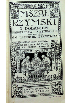 Mszał Rzymski 1931 r