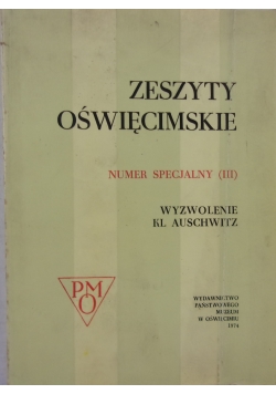 Zeszyty oświęcimskie, numer specjalny III