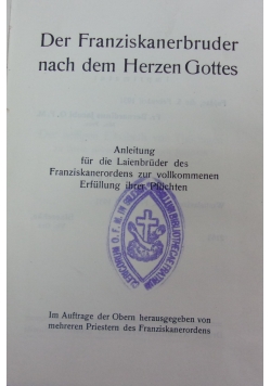 Der Franziskanerbruner nach dem Herzen Gottes, 1931 r.