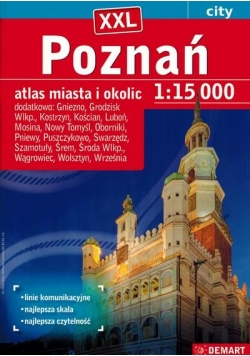 Poznań plus 17 XXL atlas miasta