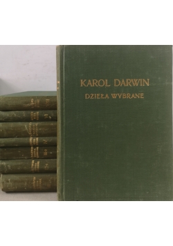 Karol Darwin Dzieła wybrane Tom od II do VIII