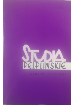 Studia pelplińskie,wydanie specjalne,tom XXXIII