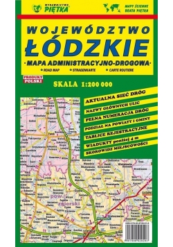 Województwo Łódzkie 1:200 000 mapa samochodowa