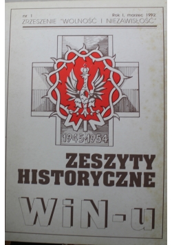 Zeszyty Historyczne WINu Nr 1