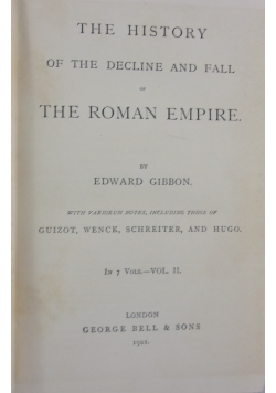 The history of the decline and fall of the roman empire, 1901 r.