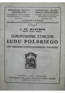 Ugrupowanie etniczne ludu polskiego 1925 r.