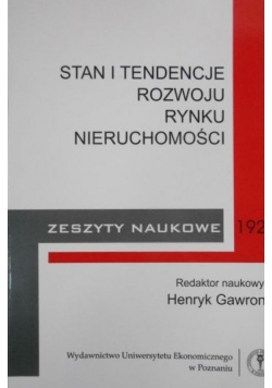 Stan i tendencje rozwoju rynku nieruchomości
