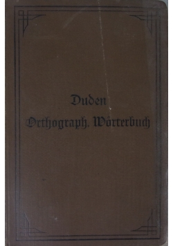 Duden Orthograph. Morterbuch, 1900 r.