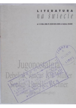 Literatura na świecie, nr 11/1994