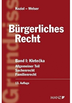 Burgerliches Recht . Band I, 13 Auflage