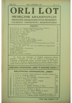 Orli lot rok XII nr.5 - 6, 1931 r.