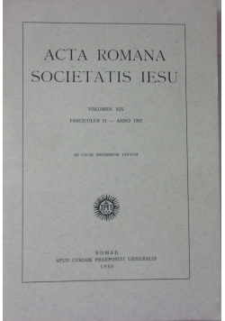 Acta Romana Societatis Iesu