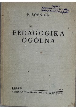 Pedagogika ogólna 1949 r