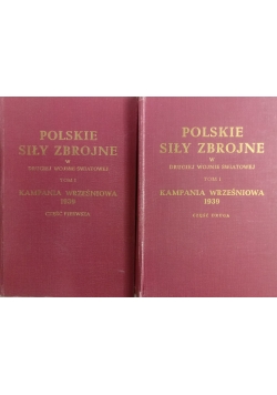 Polskie Siły Zbrojne ,zestaw 2 książek  ,1939 r.