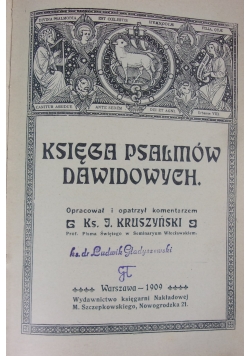 Księga Psalmów Dawidowych, 1909 r.