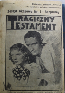 Tragiczny Testament  1938r