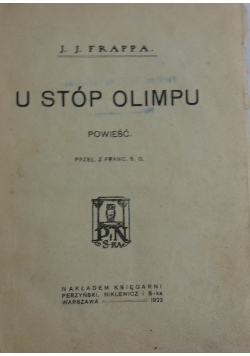 U stóp Olimpu, 1922 r.