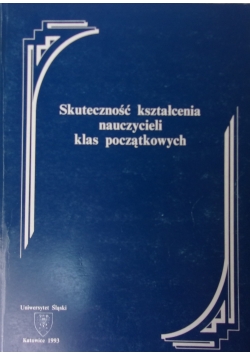 Skuteczność kształcenia nauczycieli klas początkowych