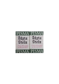Pisma Edyta Stein, tom 1 i 2
