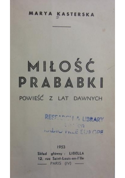Miłość Prababki