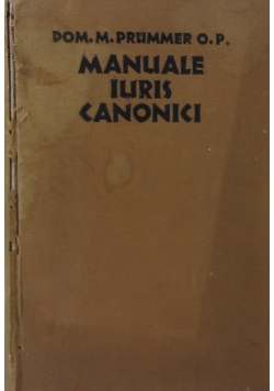 Manuale iuris canonici, 1933 r.