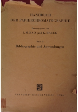 Handbuch der Papierchromatographie Band II