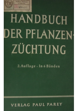 Handbuch der Pflanzenzuchtung
