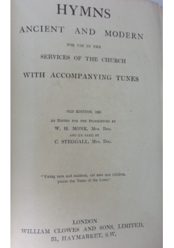 Hymns ancient and modern, 1904 r.