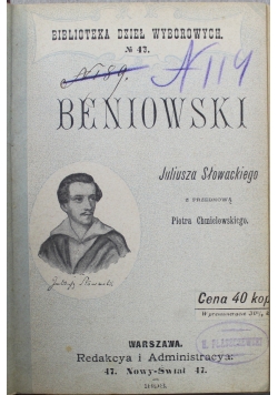 Beniowski 1898 r.